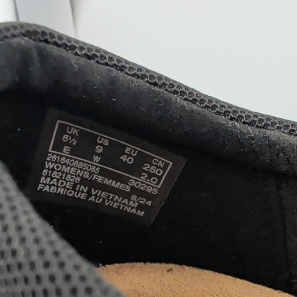 Clarks Black Leather Slip-On Comfort Mules - Picture 6 of 7